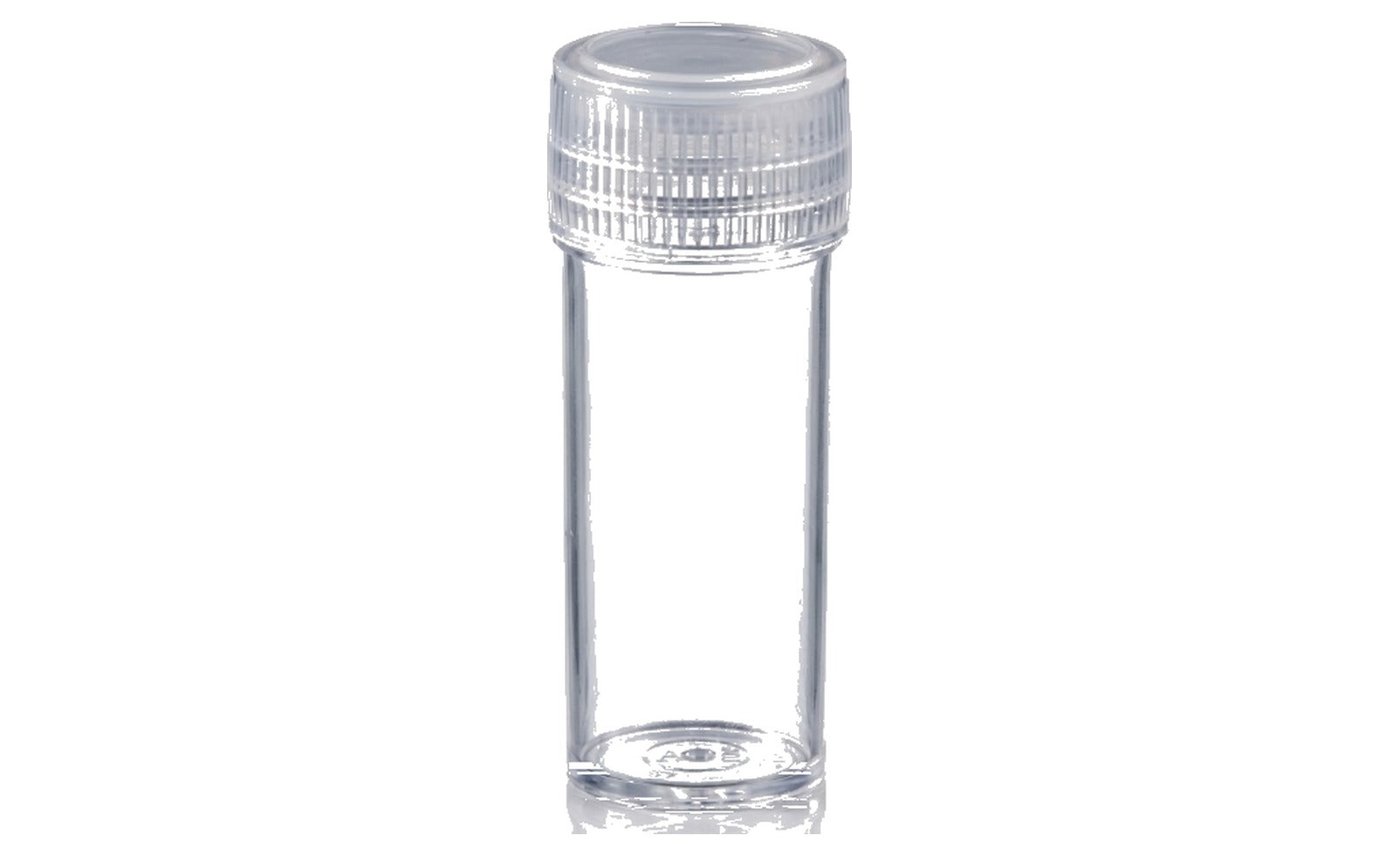 Empty Plastic Vial — Globules