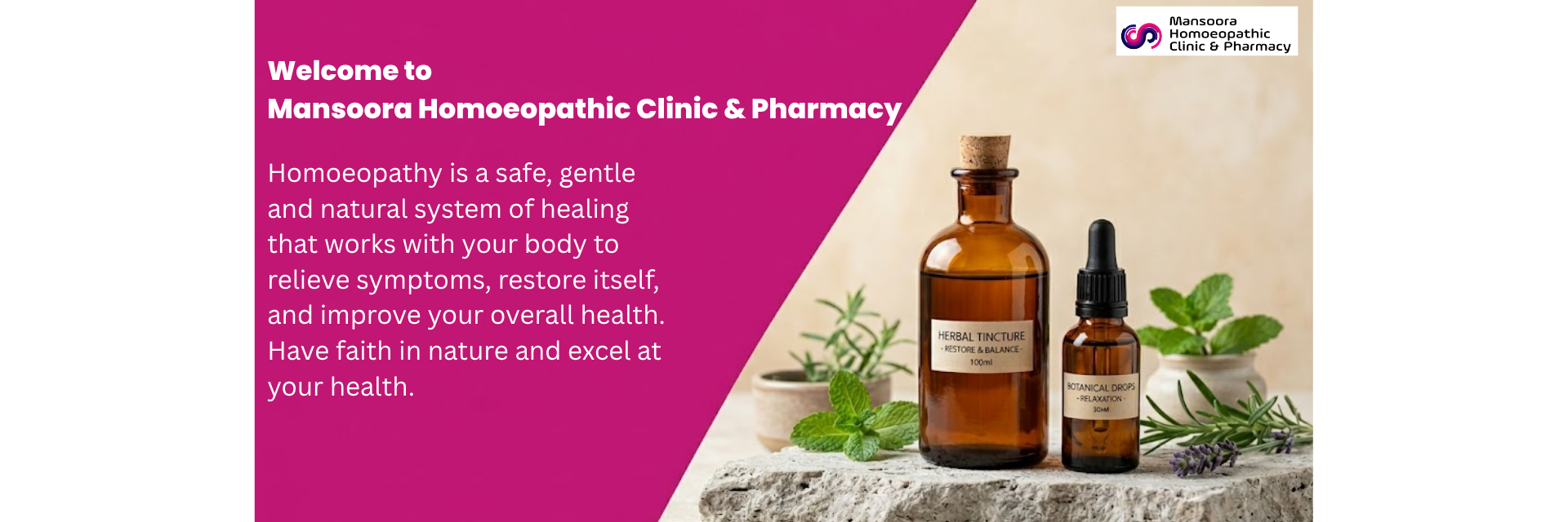 Welcome to Mansoora Homoeopathic Clinic & Pharmacy