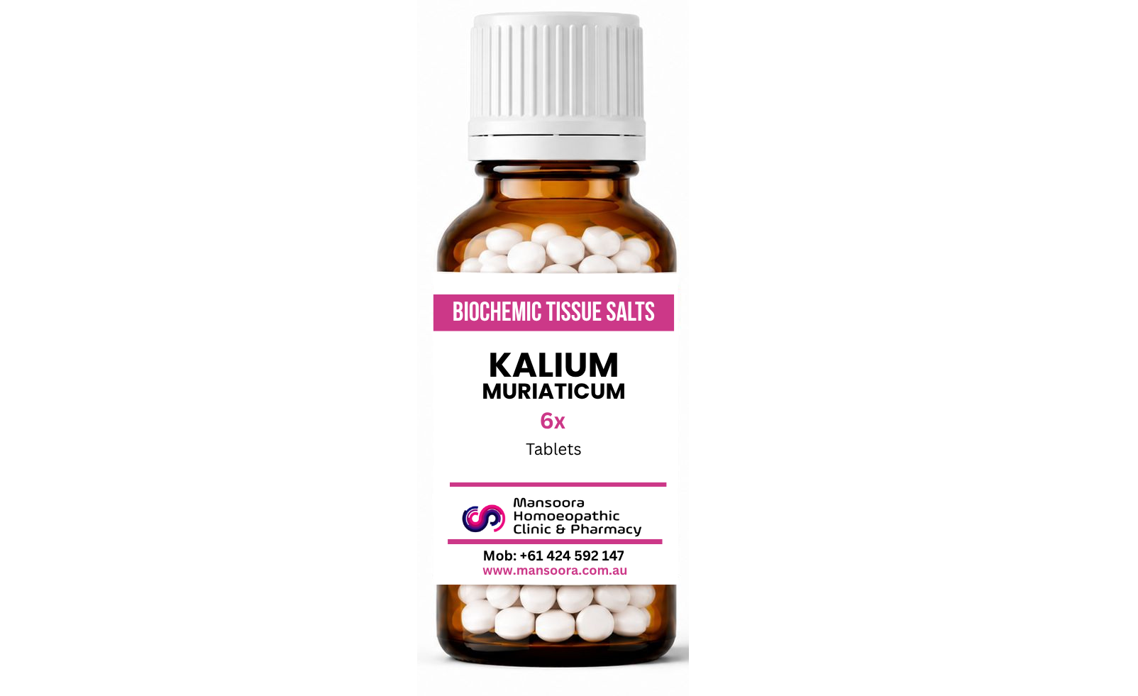 Kalium Muriaticum - Biochemic Tissue Salt 6x - Mansoora